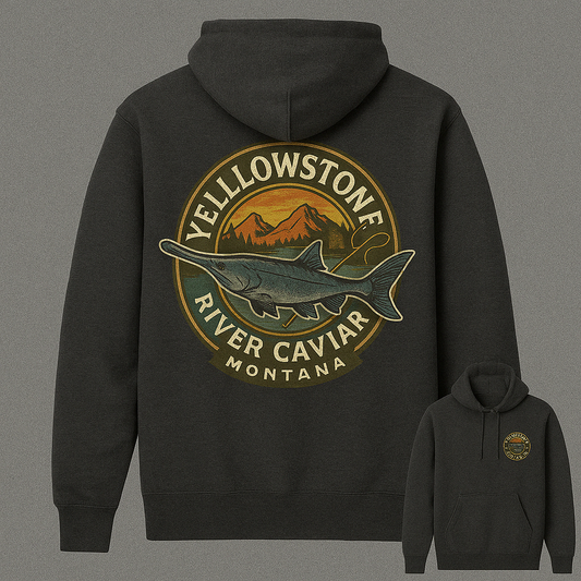 " YELLOWSTONE RIVER CAVIAR "- Hoodie PADDLEFISH